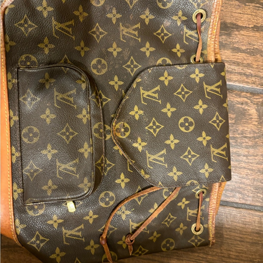 Authentic Louis Vuitton Monogram Montsouris Backpack purse